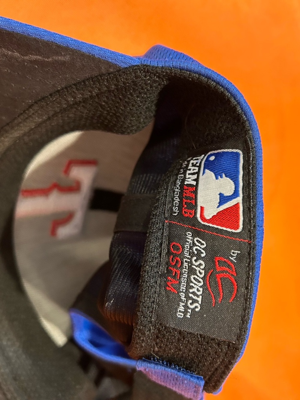 Texas Rangers Blue Baseball Cap with Embroidered T -Team MLB - Picture 3 of 5